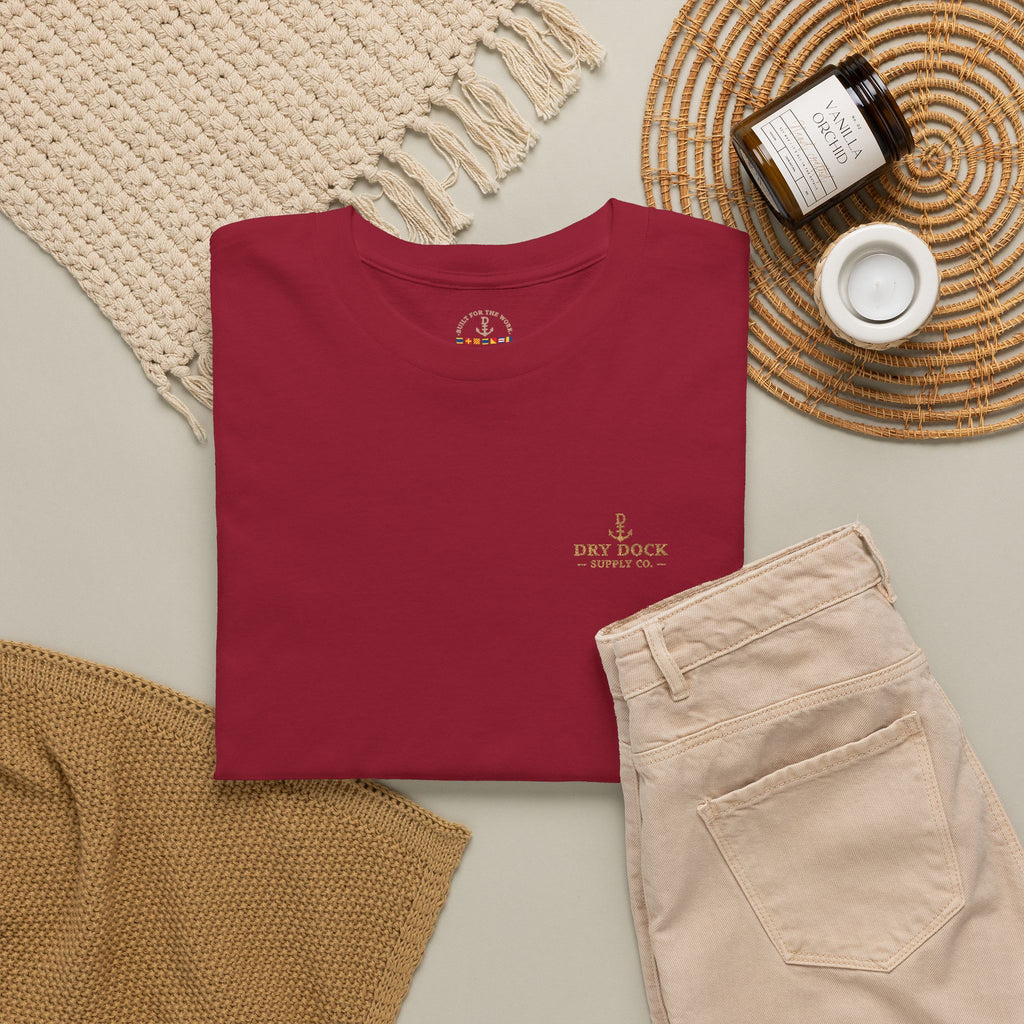 Dry Dock Supply Embroidered Everyday Cotton T-Shirt