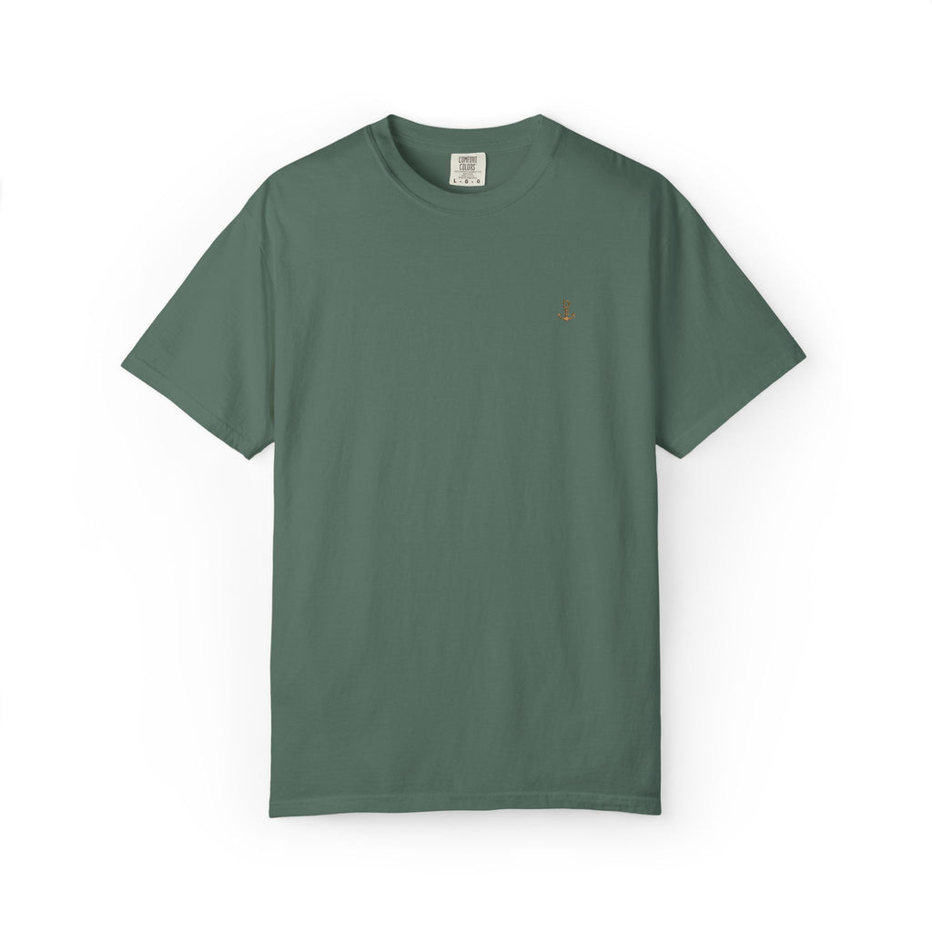 Dry Dock Supply Anchor  - Minimal Nautical Embroidered T-Shirt