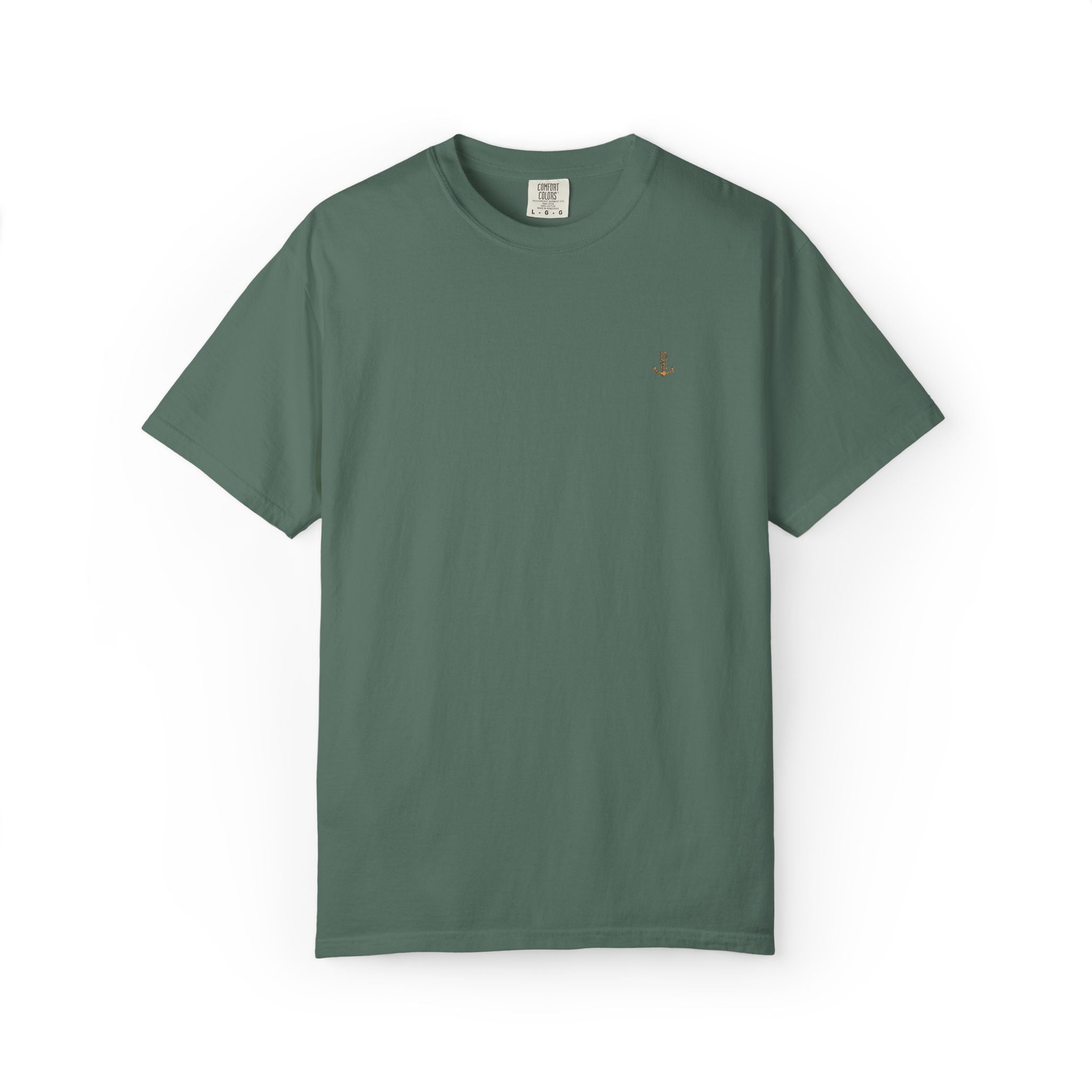 Dry Dock Supply Anchor  - Minimal Nautical Embroidered T-Shirt
