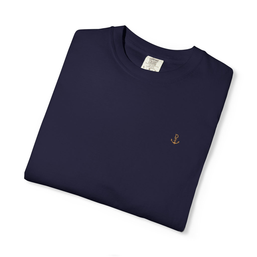 Embroidered Minimalist Anchor Logo Tee