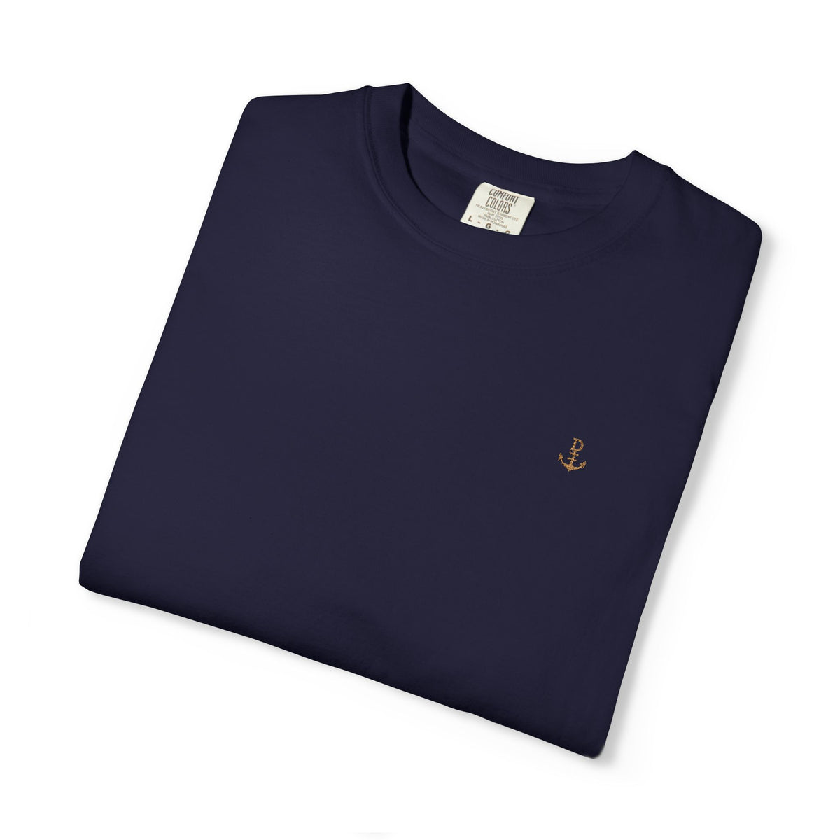 Embroidered Minimalist Anchor Logo Tee