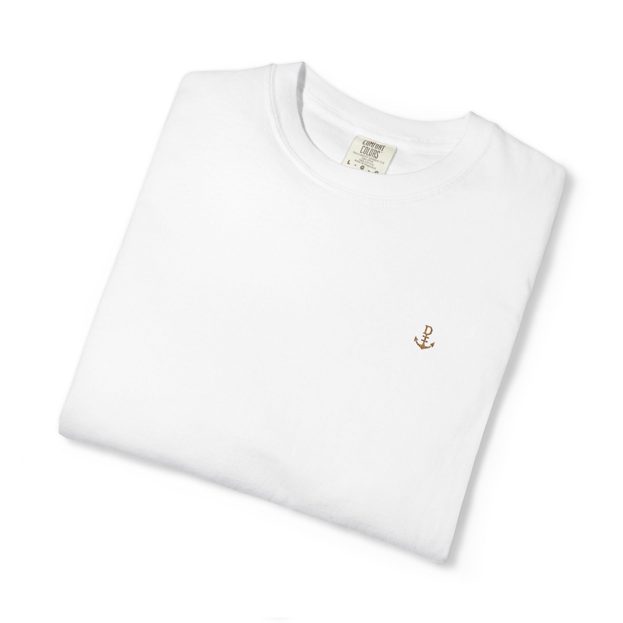 Embroidered Minimalist Anchor Logo Tee