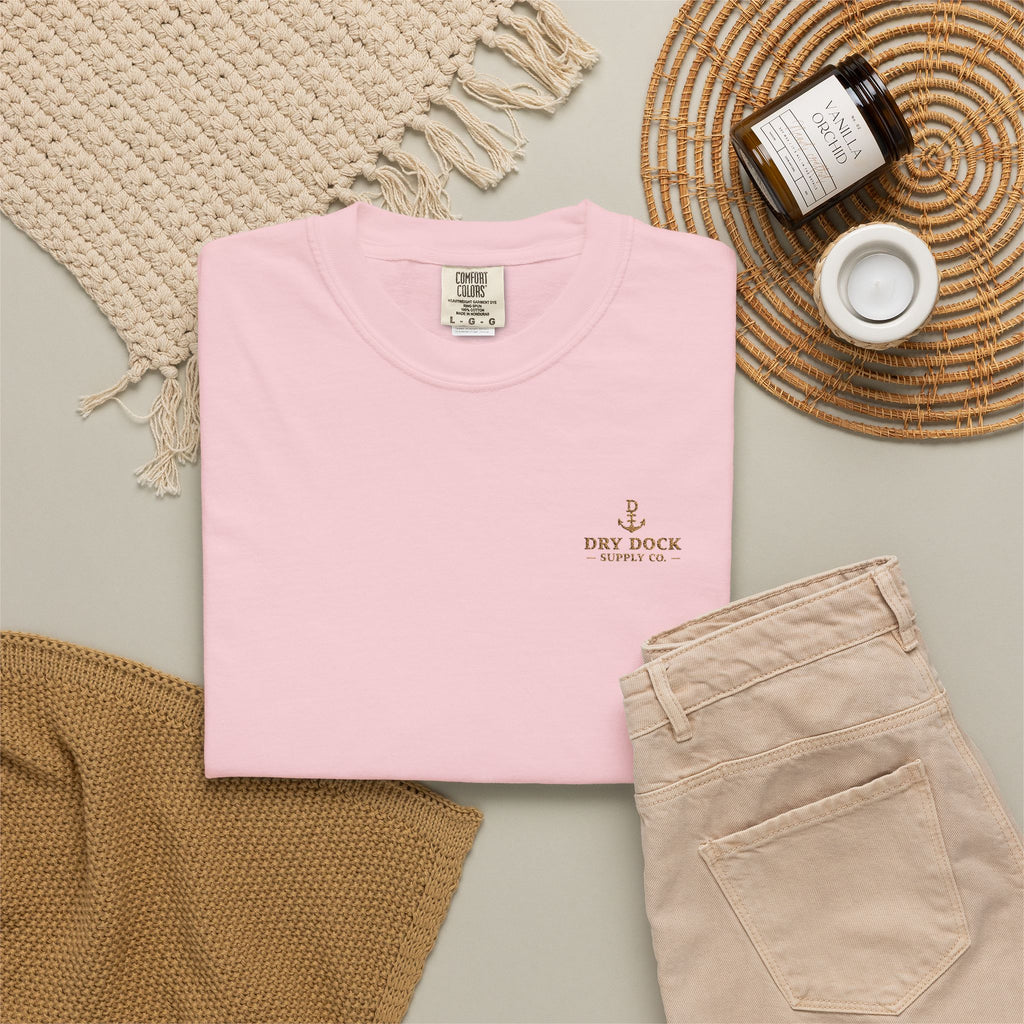 Dry Dock Supply Embroidered Chest Logo Tee