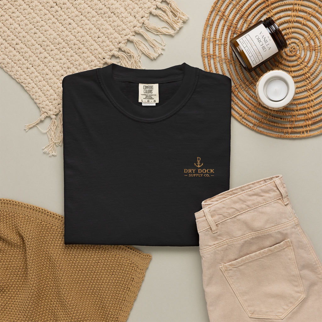 Dry Dock Supply Embroidered Chest Logo Tee