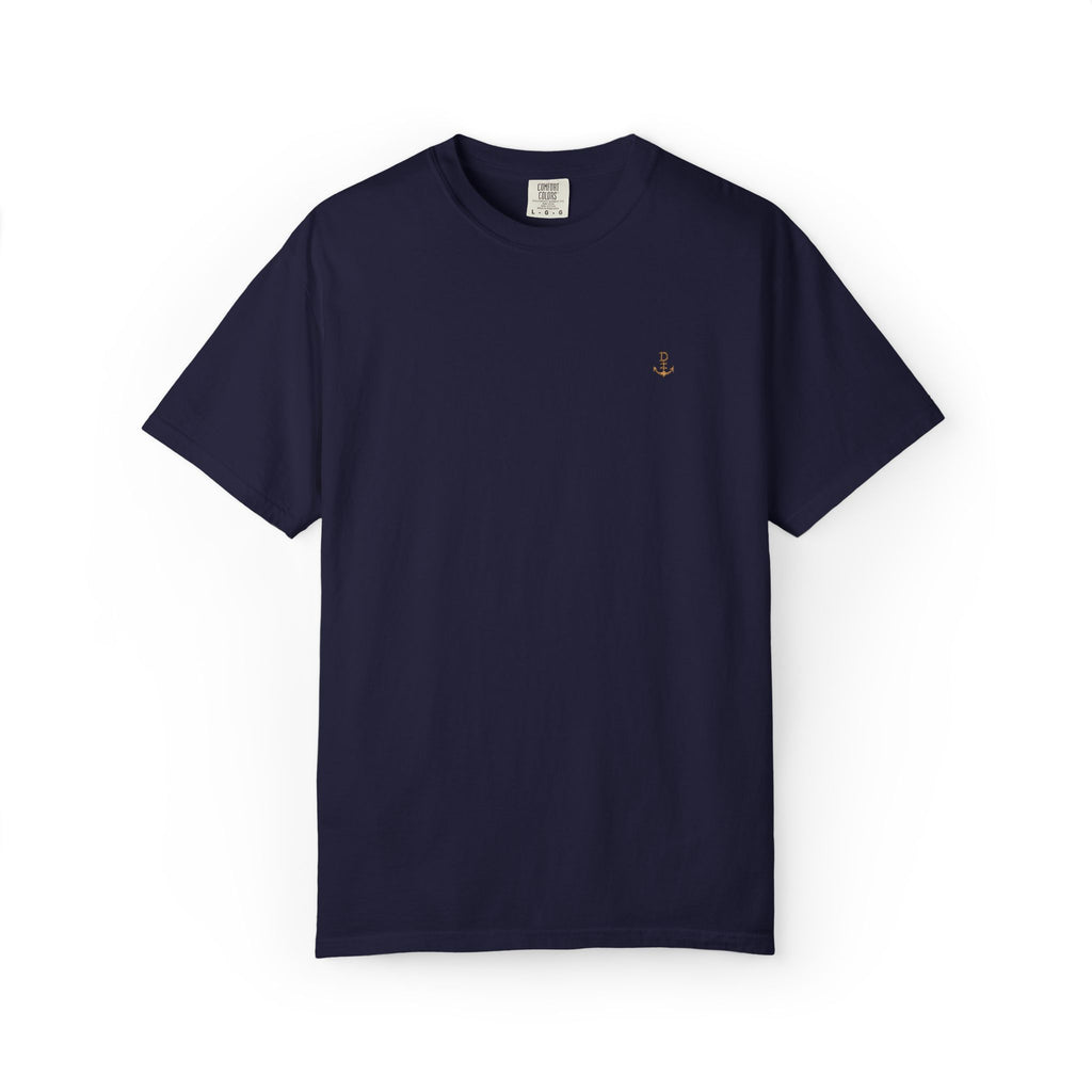 Dry Dock Supply Anchor  - Minimal Nautical Embroidered T-Shirt