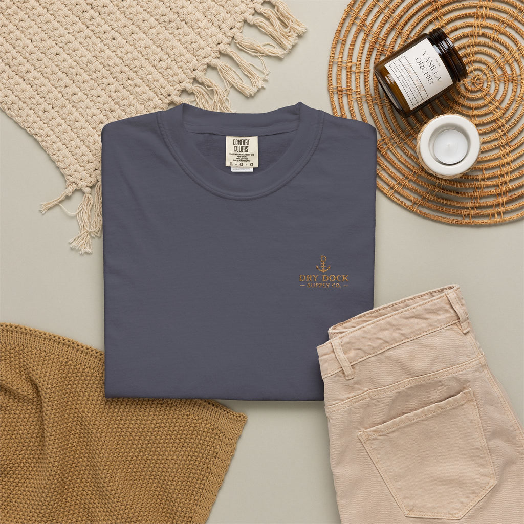 Dry Dock Supply Embroidered Chest Logo Tee