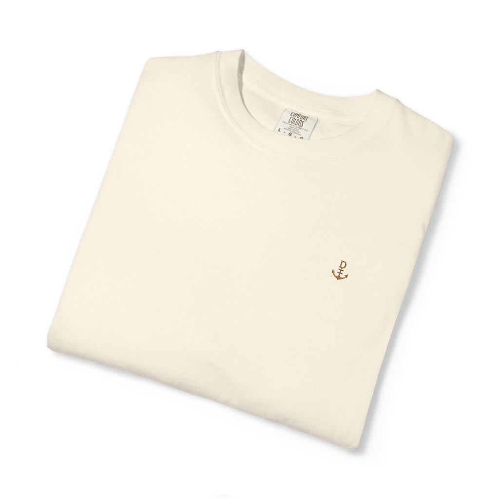 Embroidered Minimalist Anchor Logo Tee