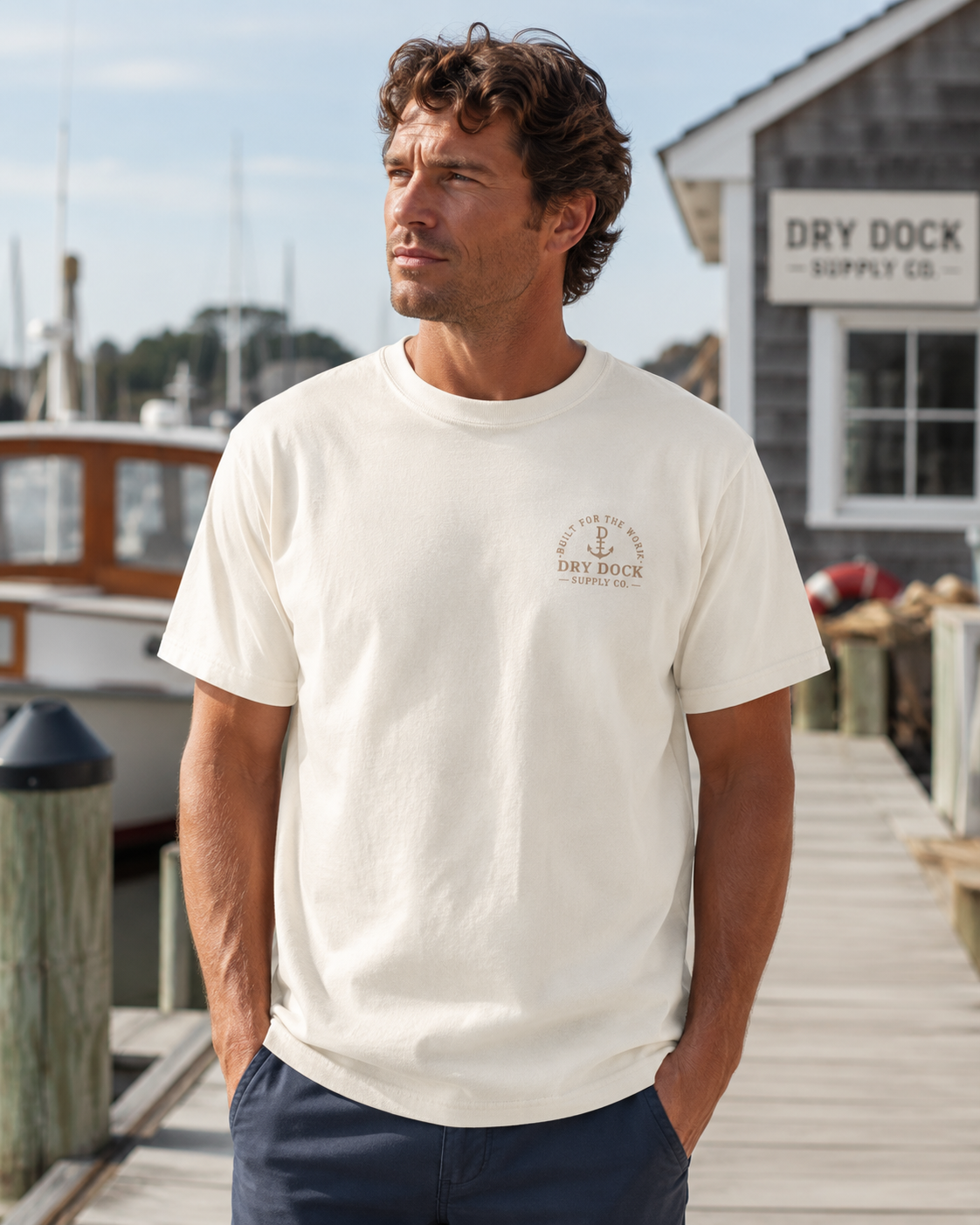 Dry Dock Supply Co. Classic Cape Cod Cover Tee