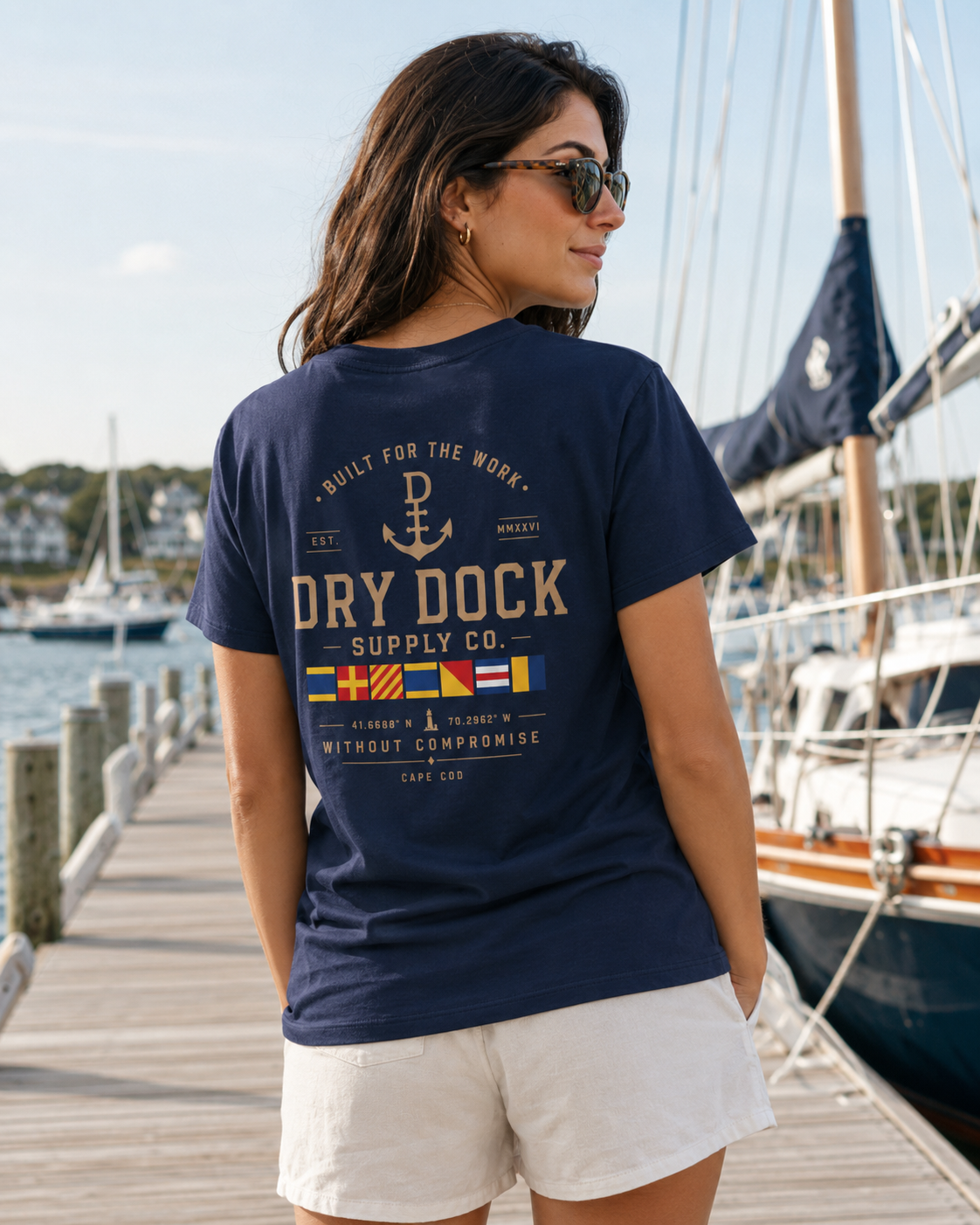 Dry Dock Supply Co. Classic Cape Cod Cover Tee