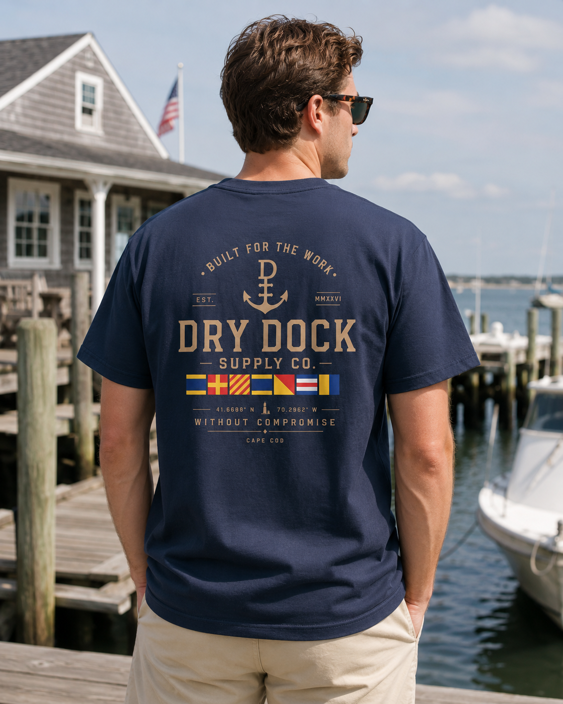 Dry Dock Supply Co. Classic Cape Cod Cover Tee