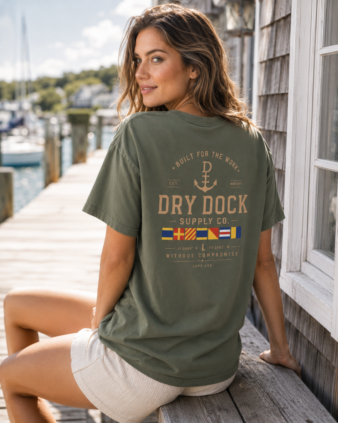 Dry Dock Supply Co. Classic Cape Cod Cover Tee