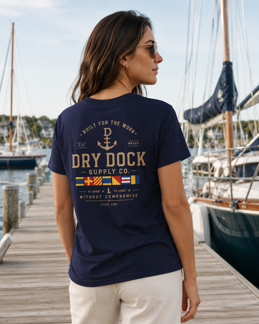 Dry Dock Supply Co. Classic Cape Cod Cover Tee