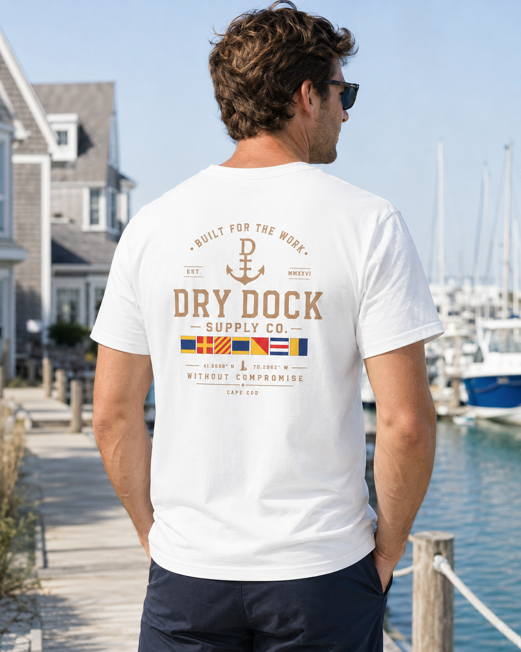 Dry Dock Supply Co. Classic Cape Cod Cover Tee