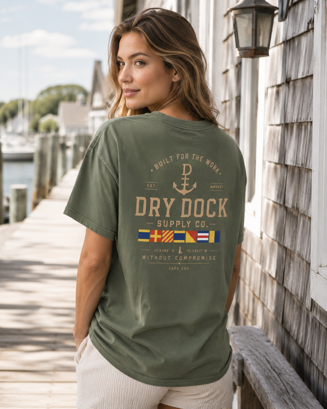 Dry Dock Supply Co. Classic Cape Cod Cover Tee