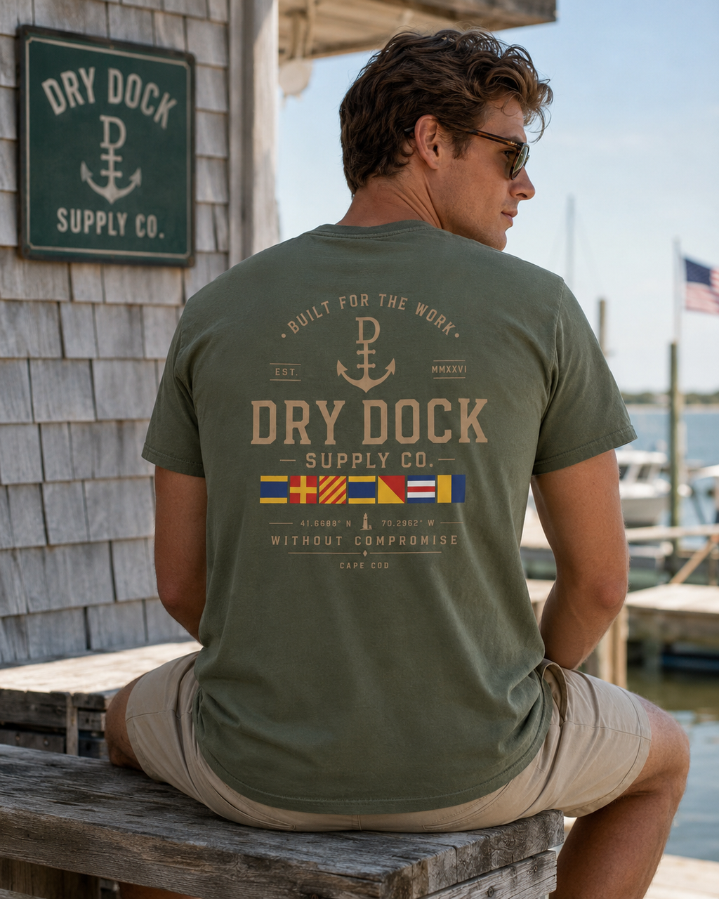 Dry Dock Supply Co. Classic Cape Cod Cover Tee