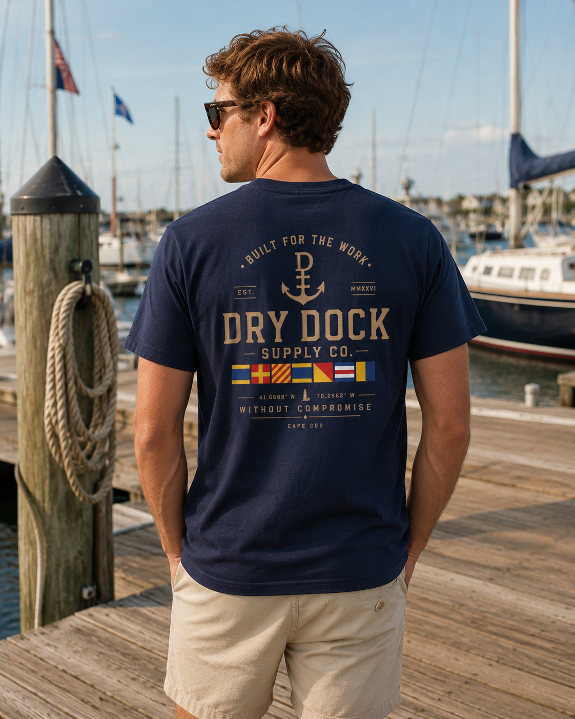 Dry Dock Supply Co. Classic Cape Cod Cover Tee