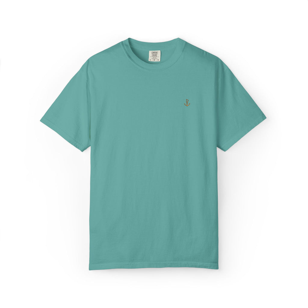 Dry Dock Supply Anchor  - Minimal Nautical Embroidered T-Shirt