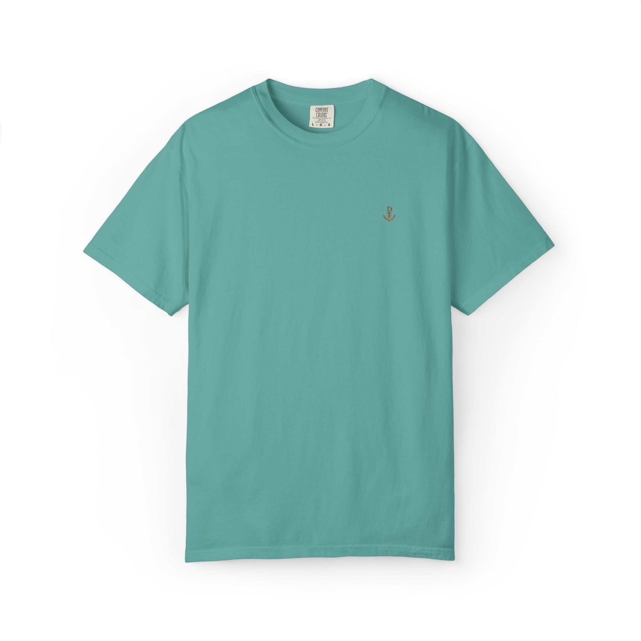 Dry Dock Supply Anchor  - Minimal Nautical Embroidered T-Shirt