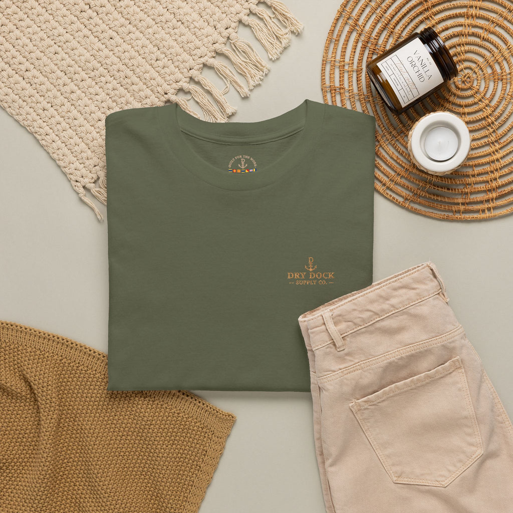 Dry Dock Supply Embroidered Everyday Cotton T-Shirt