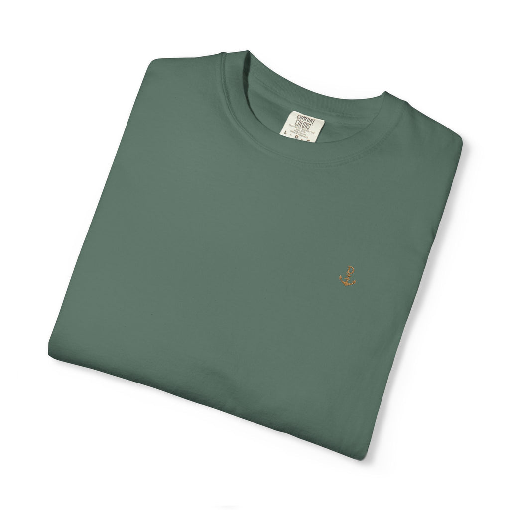 Embroidered Minimalist Anchor Logo Tee
