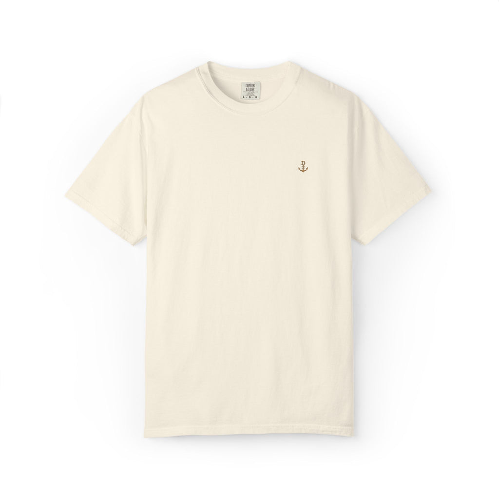 Dry Dock Supply Anchor  - Minimal Nautical Embroidered T-Shirt
