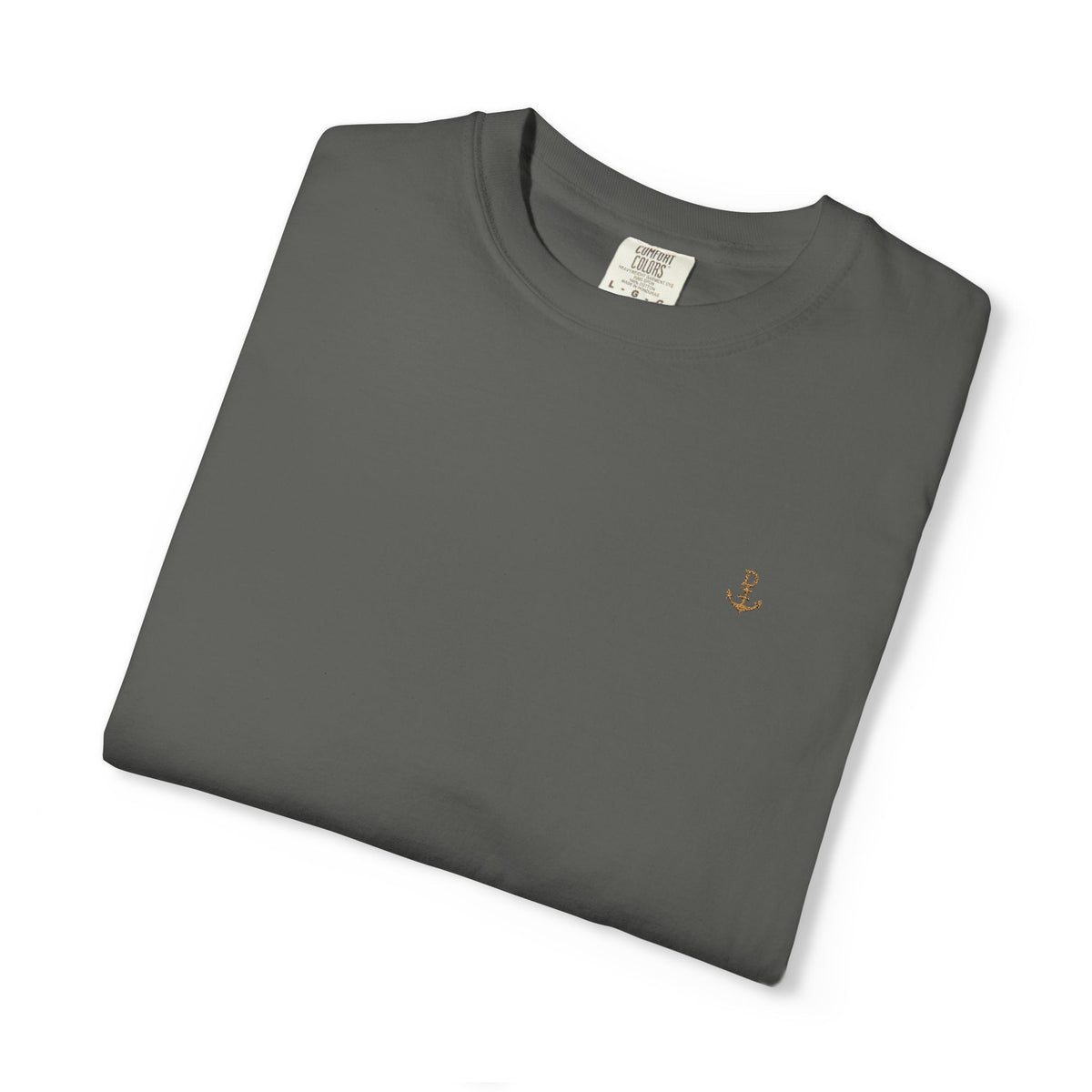 Embroidered Minimalist Anchor Logo Tee