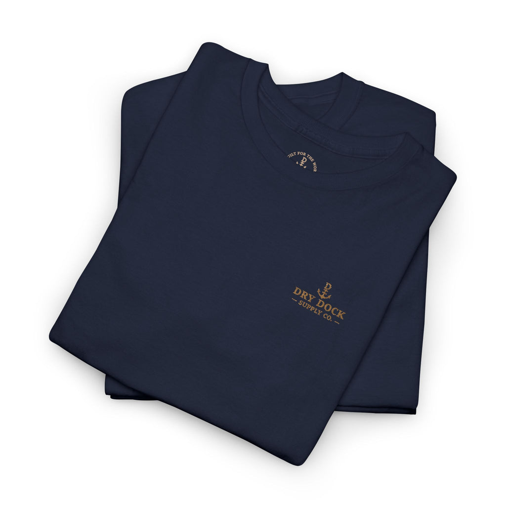 Dry Dock Supply Embroidered Everyday Cotton T-Shirt