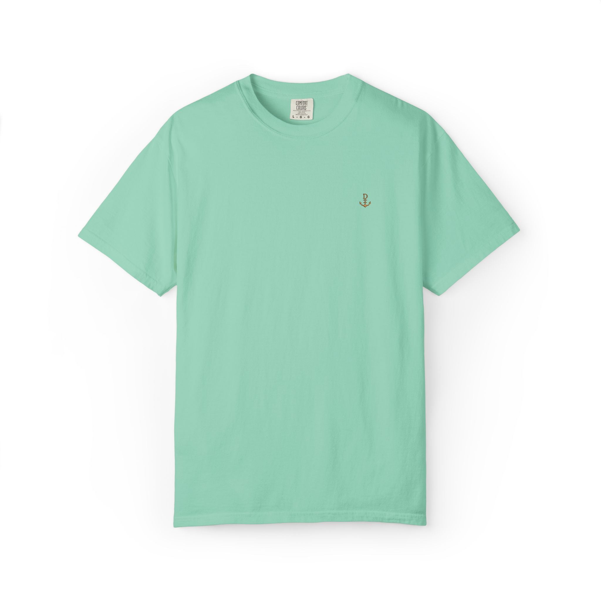 Dry Dock Supply Anchor  - Minimal Nautical Embroidered T-Shirt