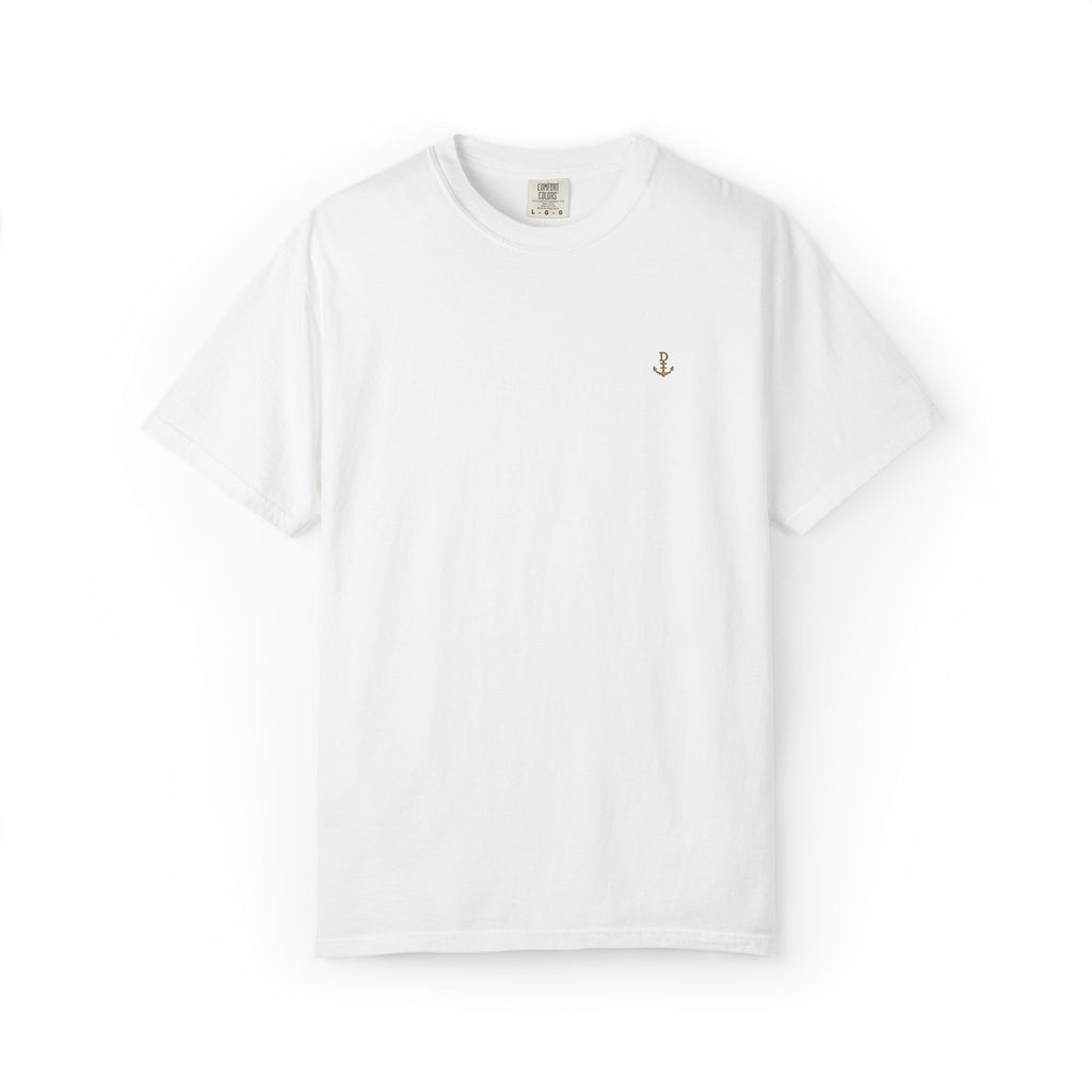 Dry Dock Supply Anchor  - Minimal Nautical Embroidered T-Shirt