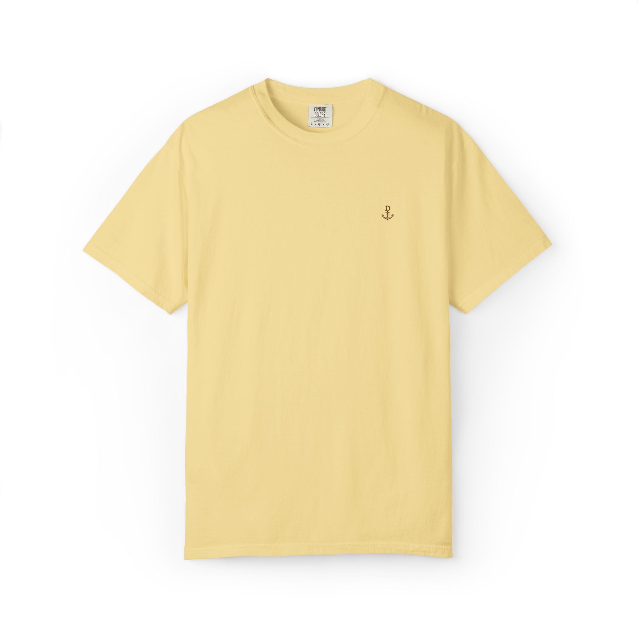 Dry Dock Supply Anchor  - Minimal Nautical Embroidered T-Shirt