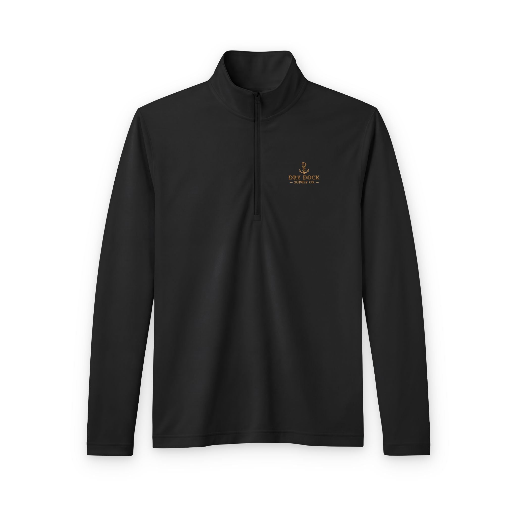 Dry Dock Supply Quarter-Zip Men's Black Performance Pullover