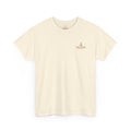 Minimalist Beach Tee — 'Drift Dock' Small Chest Logo Cotton T-Shirt