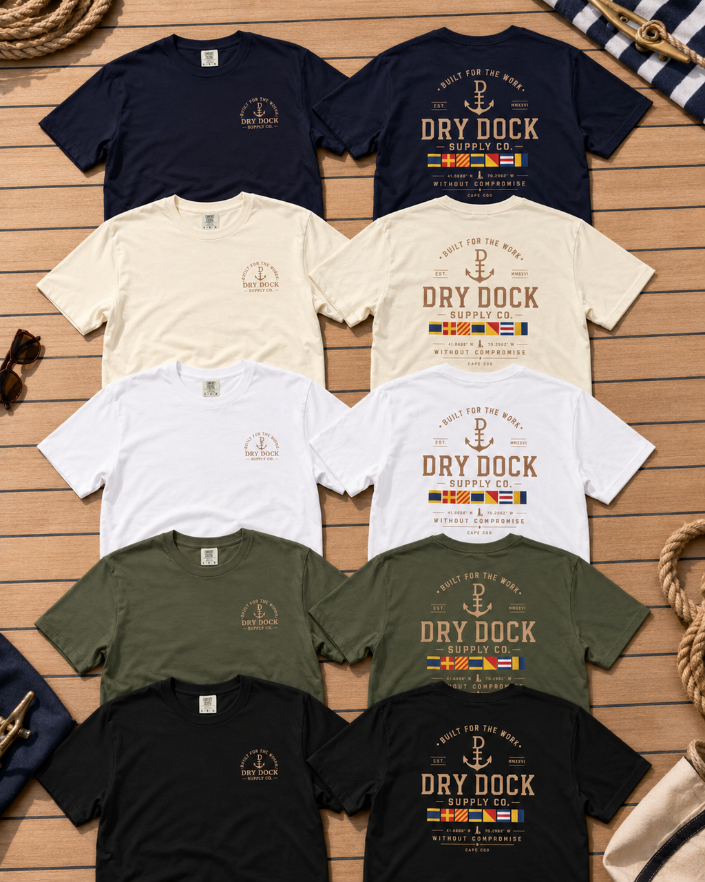 Dry Dock Supply Co. Classic Cape Cod Cover Tee